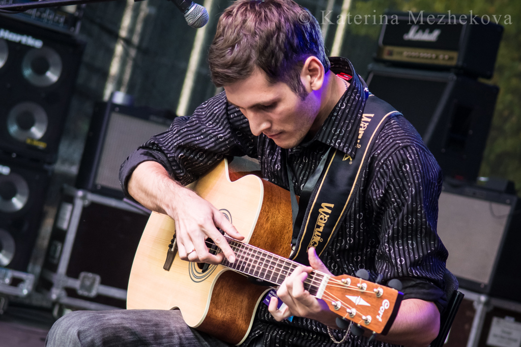 Playing an original composition at NAMM Musikmesse 2014
