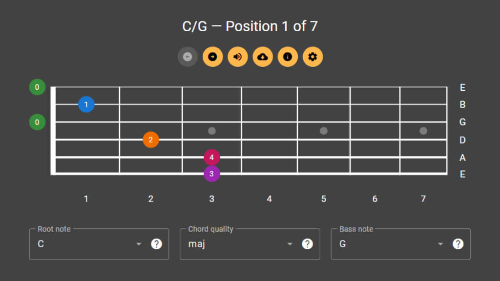 Handy Guitar Chord Navigator