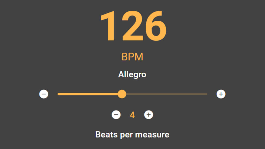 Metronome for precise timing in music practice